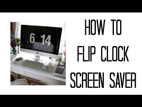 Flip clock screensaver with seconds